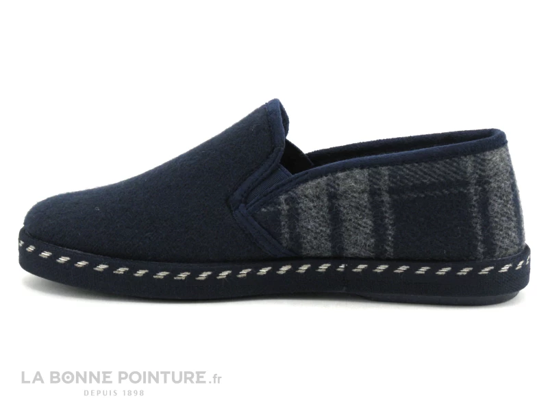 Ouf BARTO Marine Et Ecossais - Charentaise Homme – Image 2