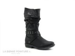 Wipop DELONA Noir - Froncee - Botte Fille