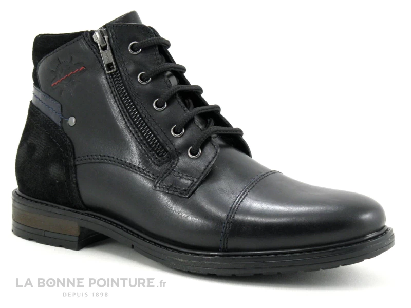 Point D Orgues FORY Noir - Boots Homme - 2 Fermetures Eclair – Image 5
