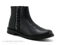 Bellamy CASTEL Noir - Glitter Et Fronces Cote - Boots Fille