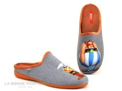 Maison Espadrille ASTERIX A15H Orange - Pantoufle Mule Homme