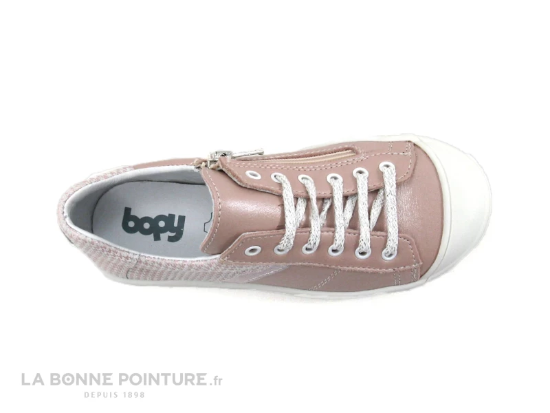 Bopy SCOOBI Rose - Sneakers Mode Fille Cuir Rose – Image 6