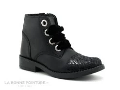 MKids MESALE MK2778D8IA - Noir - Lacet Velours - Boots Fille