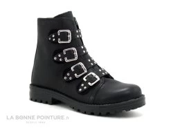 MKids MERAVI MK6777F8IA - Brides Clous - Boucle Ouverte - Boots Noires