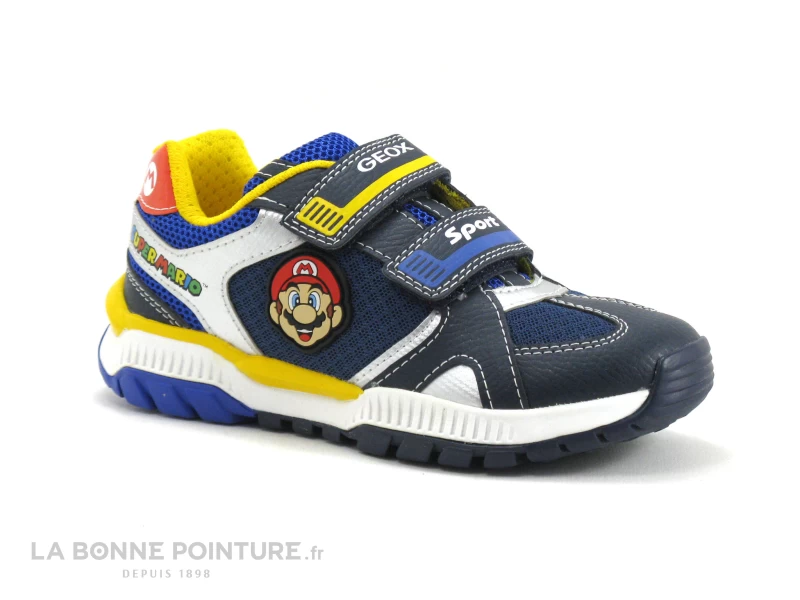 Geox SUPER MARIO J25AXA Tuono Navy Royal - Basket Enfant A Scratches – Image 5