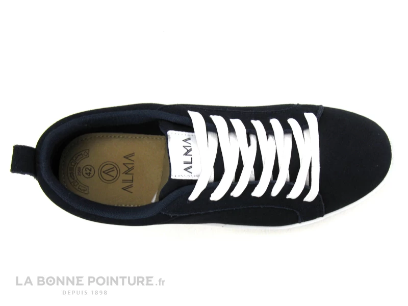 Alma SNEAKERS Navy - Basket Homme Nubuck Bleu Marine – Image 6