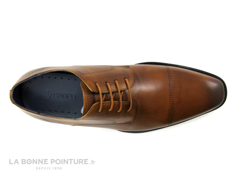 KDopa VATRELI Gold - Chaussure Derbi Homme En Cuir Marron Camel – Image 6