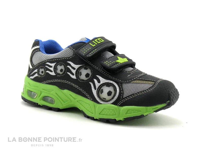 Lico ADRIAN Gris Bleu Royal Vert - Basket Led GARCON – Image 2