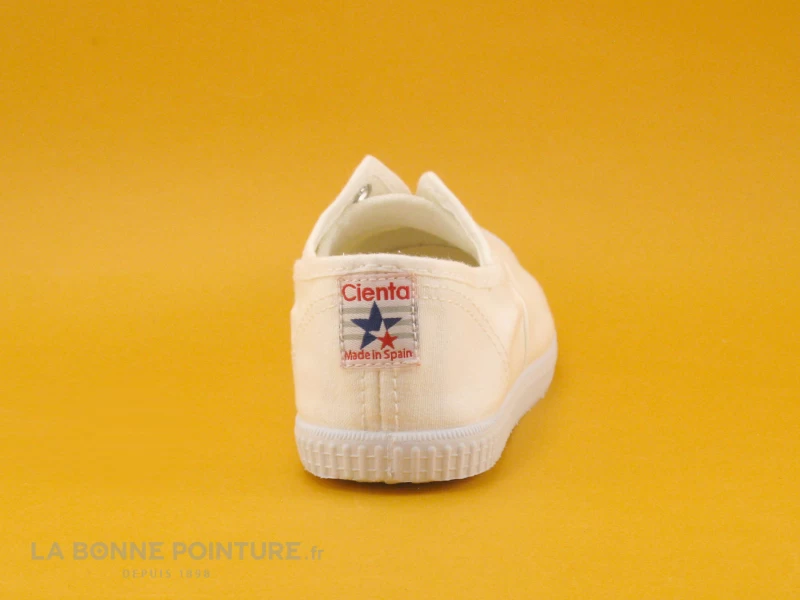 Cienta 7099705 Blanc - Basket Toile Enfant Sans Lacet – Image 4