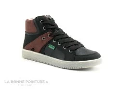 Kickers LOWELL Noir Bordeaux - Basket Montante