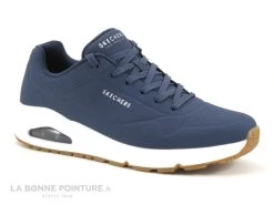 Skechers UNO STAND ON AIR Navy 52458 - Sneakers Bleu Marine Homme