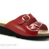 Artika GADIN Verni Rouge - Mule Confort Femme Reglable