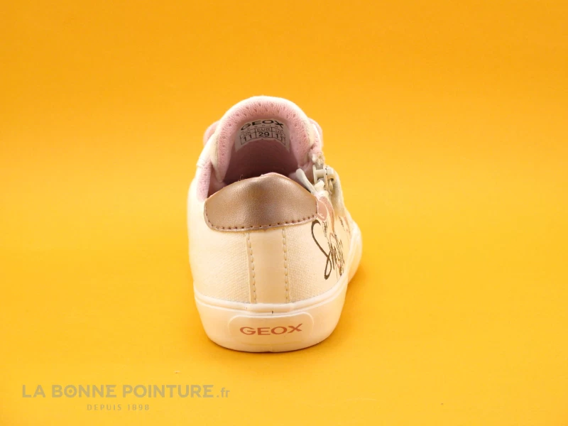 Geox GISLI J024NB White Pink - Basket Fille Blanche Et Rose – Image 4