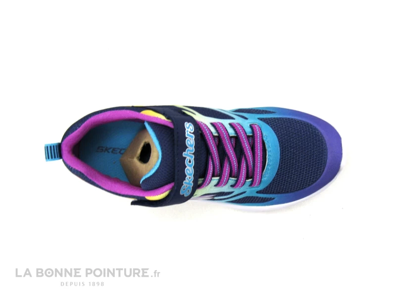 Skechers 303503 Power Jams Navy Multi - Lacet Violet - Basket Fille – Image 6