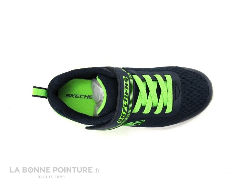 Skechers 403773 Microspec Max GORVIX Navy Lime - Basket GARCON – Image 6