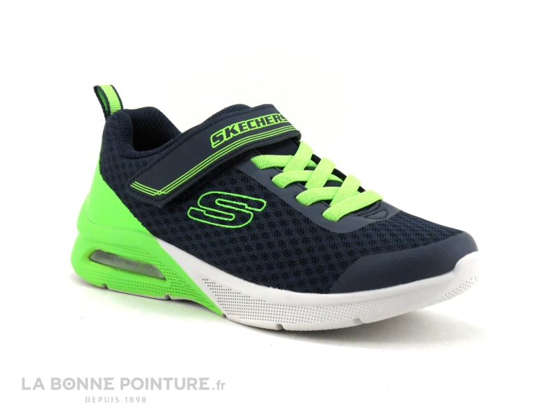 Skechers 403773 Microspec Max GORVIX Navy Lime - Basket GARCON – Image 5