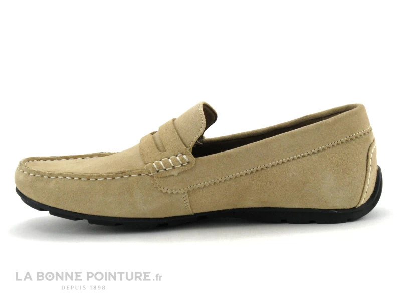 TBS SAILHAN G8175 - Cuir Velours Cappucino - Mocassin Marron Homme – Image 3