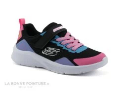 Skechers 302348L Microspec Bright Retros - Noir - Multi - Basket Fille