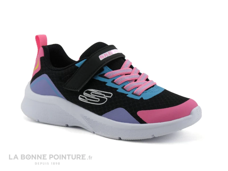 Skechers 302348L Microspec Bright Retros - Noir - Multi - Basket Fille – Image 5