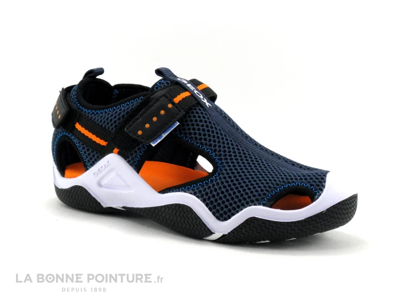 Geox WADER J15304 Marine Orange - Sandale Sport GARCON – Image 5
