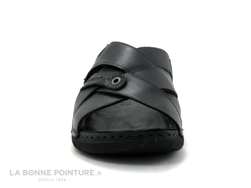 Green Hill 42970 ML - Mule Homme Cuir Noir - Brides Croisees – Image 2