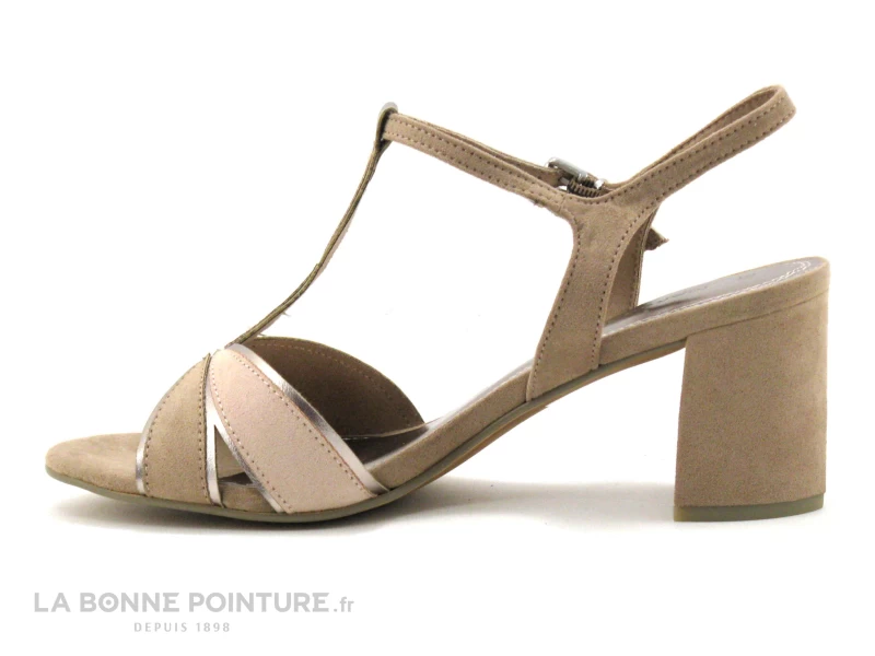 Marco Tozzi 2-28313-26 Nude Comb - Beige Rose - Sandale Talon Haut – Image 3