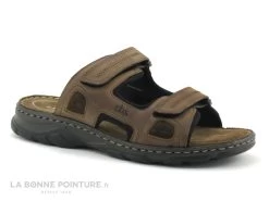 TBS JONATAN-E8155 Marron - Mule Homme Avec Brides A Scratch