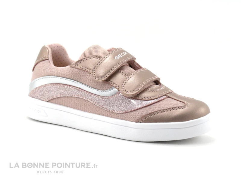 Geox DJROCK Rose - J154MC - Basket Fille Avec Brides Velcro – Image 5