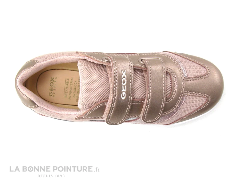 Geox DJROCK Rose - J154MC - Basket Fille Avec Brides Velcro – Image 6