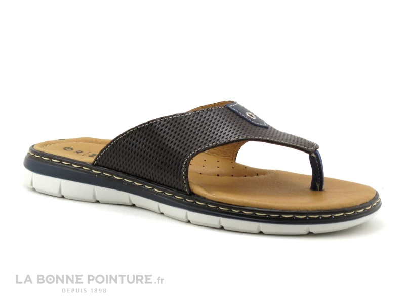 Orland 7069 Marron - Tong Homme Cuir Marron – Image 5