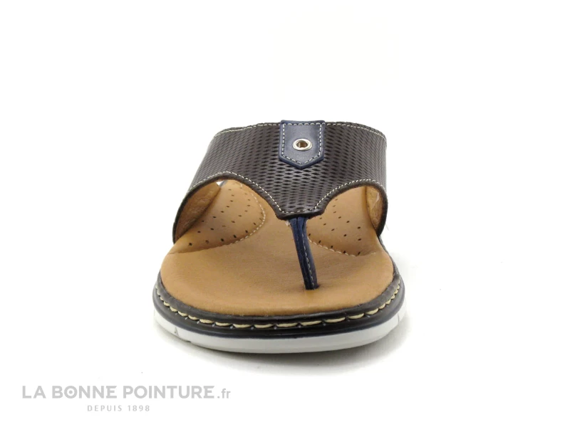 Orland 7069 Marron - Tong Homme Cuir Marron – Image 2