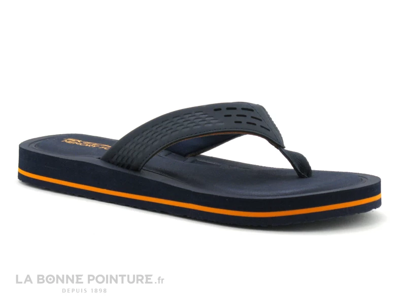 Skechers TOCKER SAGA BORA Navy - Tong Homme – Image 4